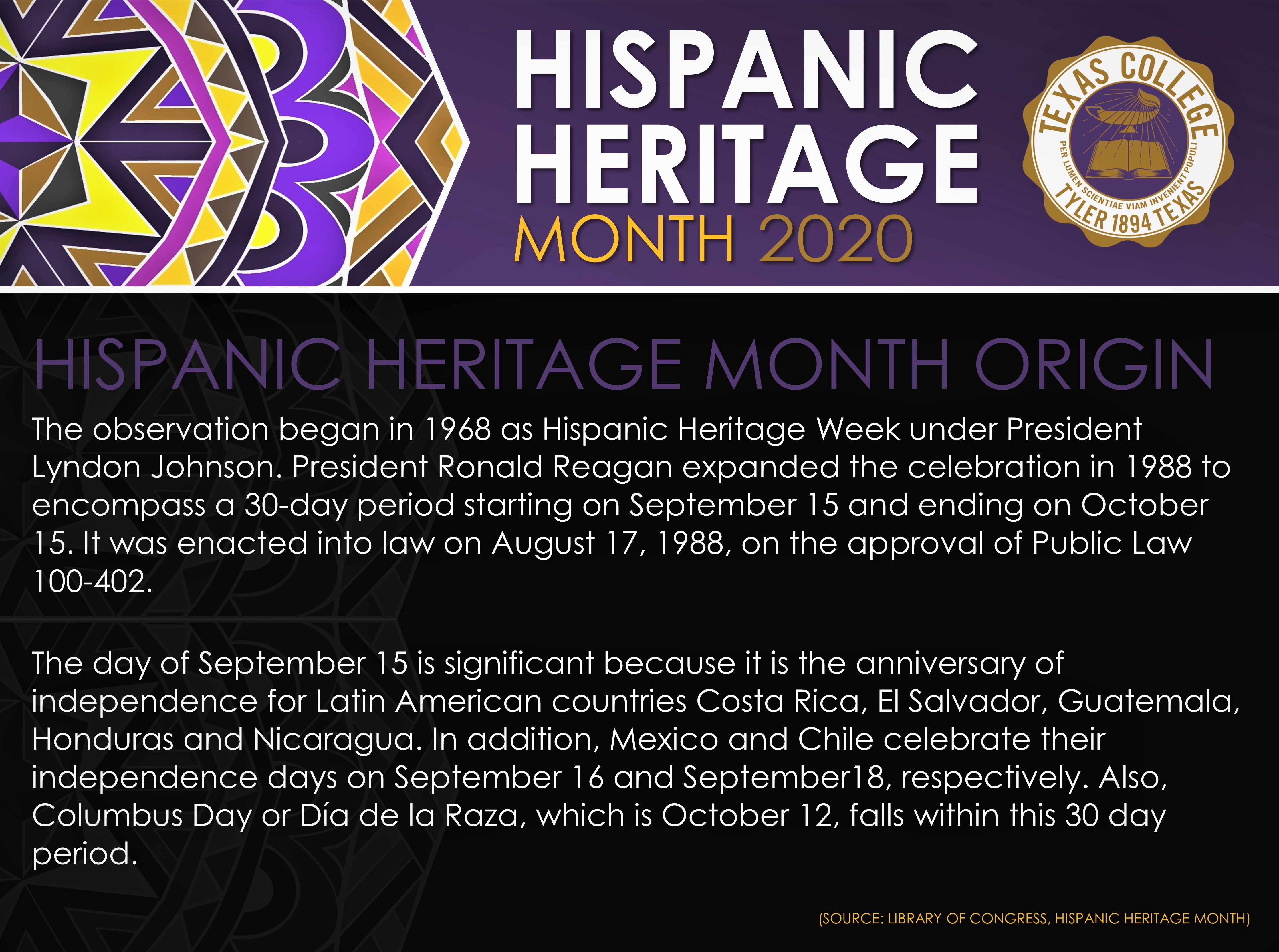 Hispanic Heritage Month