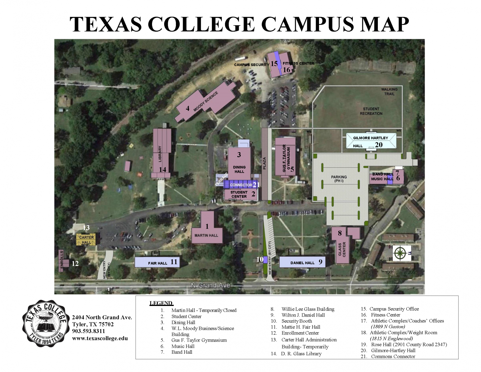 Rose State College Campus Map Campus Map